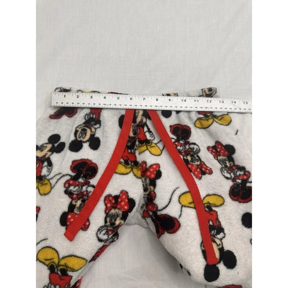 Disney Minnie Mouse Pajama Pants Woman's Size S White Lounge Sleep‎